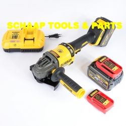 54V XR Flexvolt haakse slijper 125 mm brushless met 2x 6.0Ah accu's en snellader | DCG414T2-QW